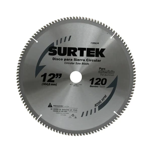 Disco para sierra circular para corte madera dientes, 10" Surtek
