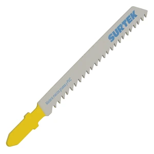 Surtek-120764 / 120764 Segueta para sierra caladora 8 dpp, acabado estándar, zanco T, 5 piezas Surtek