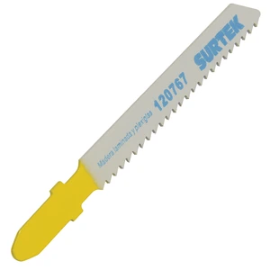 Surtek-120767 / 120767 Segueta para sierra caladora 12 dpp, acabado fino, zanco T, 5 piezas Surtek