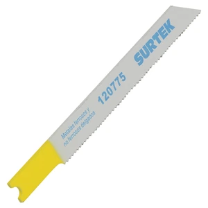 Surtek-120775 / 120775 Segueta para sierra caladora 24 DPP, extra fino, zanco U, 5 piezas Surtek