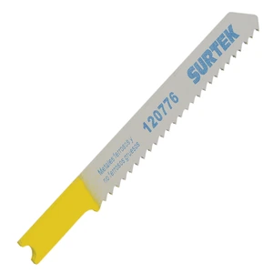 Surtek-120776 / 120776 Segueta para sierra caladora 12 DPP, fino, zanco U, 5 piezas Surtek