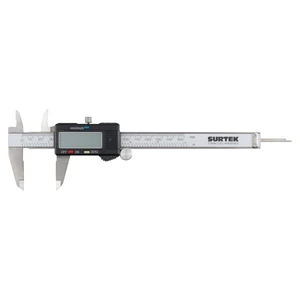 Surtek-122200 / 122200 Calibrador en pulgadas y milímetros digital con pantalla plástica 0 - 6" Surtek