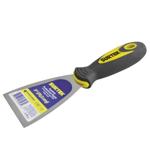 Surtek-123023 / 123023 Espátula rígida de acero de alto carbón con mango bimaterial 3" Surtek