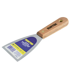 Surtek-123082 / 123082 Espátula rígida de acero de alto carbón con mango de madera 2" Surtek