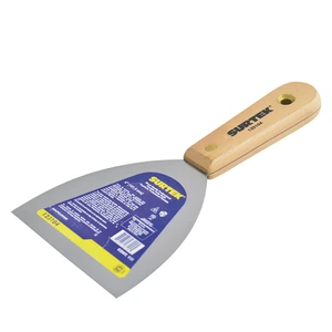 Surtek-123104 / 123104 Espátula flexible de acero de alto carbón con mango de madera 4" Surtek