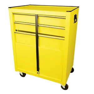 Surtek-125100 / 125100 Gabinete móvil con 3 gavetas color amarillo 26" Surtek