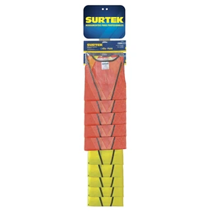 Surtek-126443 / 126443 Tira de impulso con chalecos de seguridad, 11 piezas Surtek
