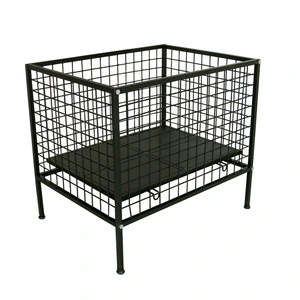 Surtek-126524 / 126524 Botadero metálico negro 80 x 70 x 60 cm Surtek