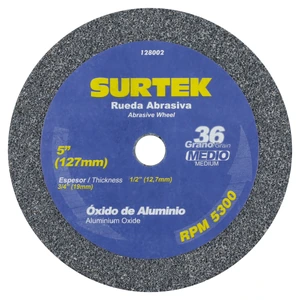Rueda abrasiva de óxido de aluminio grano Surtek