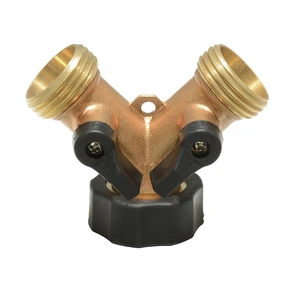 Surtek-130334 / 130334 Adaptador para manguera de riego en "Y" de bronce 11 x 7 cm Surtek