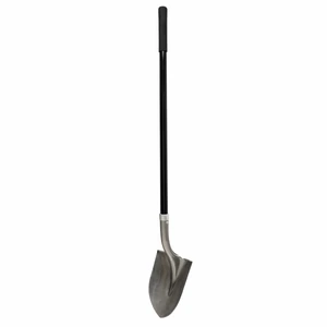 Surtek-130626 / 130626 Pala con mango largo de madera con anillo crimpado, redonda Surtek