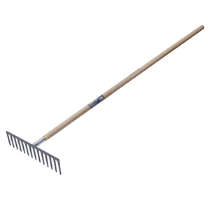 Surtek-130653 / 130653 Rastrillo recto para asfalto con mango de madera 60", 14 dientes Surtek
