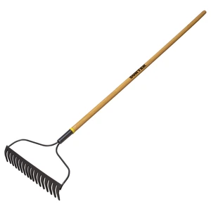 Surtek-130656 / 130656 Rastrillo con arco para jardín con mango de madera 48", 15 dientes Surtek