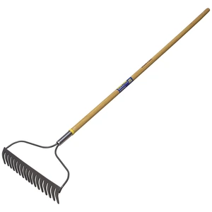 Surtek-130657 / 130657 Rastrillo con arco para jardín con mango de madera 54", 17 dientes Surtek