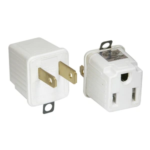 Surtek-136074 / 136074 Adaptador clavija de aterrizado a polarizado ABS, 2 piezas Surtek
