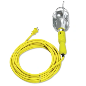 Surtek-136096 / 136096 Lámpara de taller con canastilla metálica, color amarillo 8 m Surtek