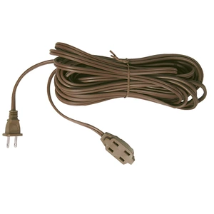 Extensión eléctrica doméstica color café Surtek
