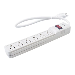 Supresor de picos 6 entradas cable 270 J, de 45 cm Surtek