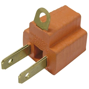 Surtek-136450 / 136450 Adaptador clavija de aterrizado a polarizado PVC, 2 piezas Surtek