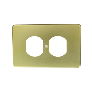 Placa doble de aluminio, línea estándar, color oro Surtek