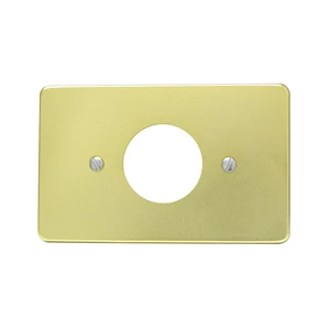 Placa sencilla de aluminio, línea estándar, color oro Surtek