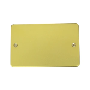 Placa ciega de aluminio, línea estándar, color oro Surtek