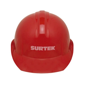 Surtek-137312 / 137312 Casco de seguridad con ajuste de intervalos, color rojo Surtek