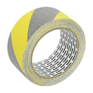 Surtek-137369 / 137369 Cinta antiderrapante ancho 48 mm de 5 m, color amarillo/gris Surtek