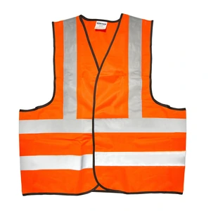 Surtek-137377 / 137377 Chaleco de seguridad con cintas reflejantes plateadas naranja unitalla Surtek