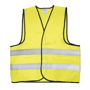 Surtek-137378 / 137378 Chaleco de seguridad con cintas reflejantes plateadas amarillo unitalla Surtek