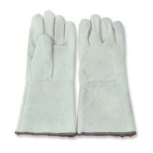 Guantes de carnaza con refuerzo en palma y puño largo unitalla Surtek