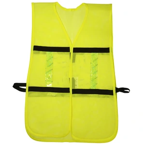 Surtek-137495 / 137495 Chaleco de seguridad de malla de poliéster con ajuste de doble gancho amarillo unitalla Surtek