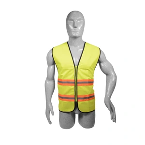 Surtek-137499 / 137499 Chaleco de seguridad de alta visibilidad con cierre amarillo unitalla Surtek