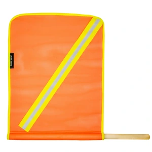 Surtek-137606 / 137606 Banderín de malla plástica con reflejante y vástago de madera Surtek
