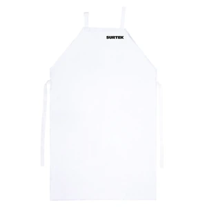 Mandil de PVC dieléctrico color blanco, 1.10 m Surtek