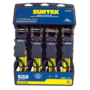 Surtek-151150 / 151150 Juego de sujetadores tipo matraca, 4 piezas Surtek
