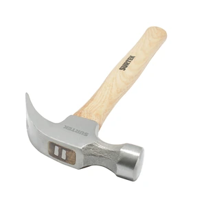 Surtek-407 / 407 Martillo de uña curva con mango de madera de 11", 8 oz Surtek