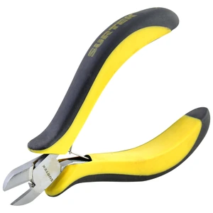 Surtek-955 / 955 Mini pinza para electrónica con mango bimaterial de 4-5/16" corte diagonal Surtek