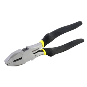 Surtek-977 / 977 Pinza para electricista con mango rubber grip de 7" corte lateral nariz cuadrada Surtek