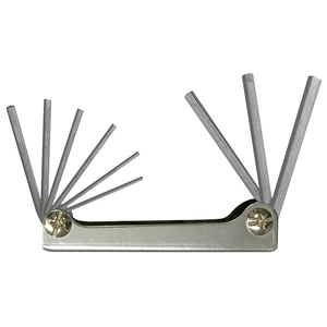 Surtek-ALLFN9 / ALLFN9 Juego de llaves hexagonales tipo navaja en pulgadas 5/64" a 1/4" estuche metálico, 9 pz Surtek