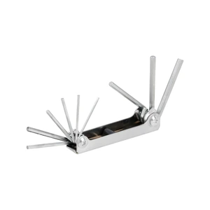 Surtek-ALLFN9M / ALLFN9M Juego de llaves hexagonales tipo navajas métricas 1.3 a 6 mm estuche metálico, 9 pz Surtek