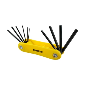Surtek-ALLFNP10M / ALLFNP10M Juego de llaves hexagonales tipo navaja métricas, 10 piezas en blister Surtek