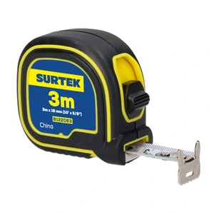 Surtek-B122063 / B122063 Flexómetro con carcasa soft grip 3 m x 5/8" Surtek