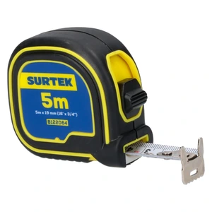 Surtek-B122064 / B122064 Flexómetro con carcasa soft grip 5 m x 3/4" Surtek