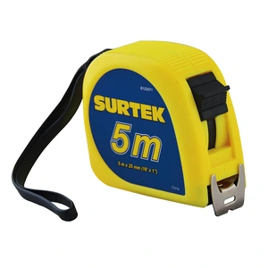 Surtek-B122071 / B122071 Flexómetro con carcasa de plástico invencible 5 m x 1" Surtek