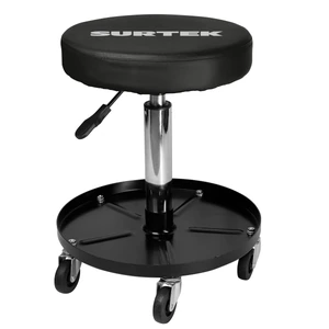 Surtek-BAMGS / BAMGS Banco para mecánico giratorio acolchonado color negro, 60 cm