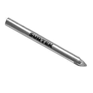 Surtek-BVS14 / BVS14 Broca para vidrios y azulejos de acero con cabeza de carburo de tungsteno 1/4" Surtek