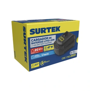 Surtek-C202S / C202S Cargador de baterías 20 V, 2.4 Ah
