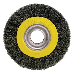 Surtek-C542 / C542 Carda circular ondulada alambre delgado para esmeril 6" x 13/16" con adaptadores Surtek