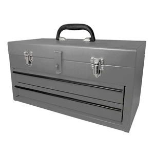 Surtek-CM2G / CM2G Caja portaherramientas metálica color gris con 2 gavetas 18" x 9" x 11" Surtek